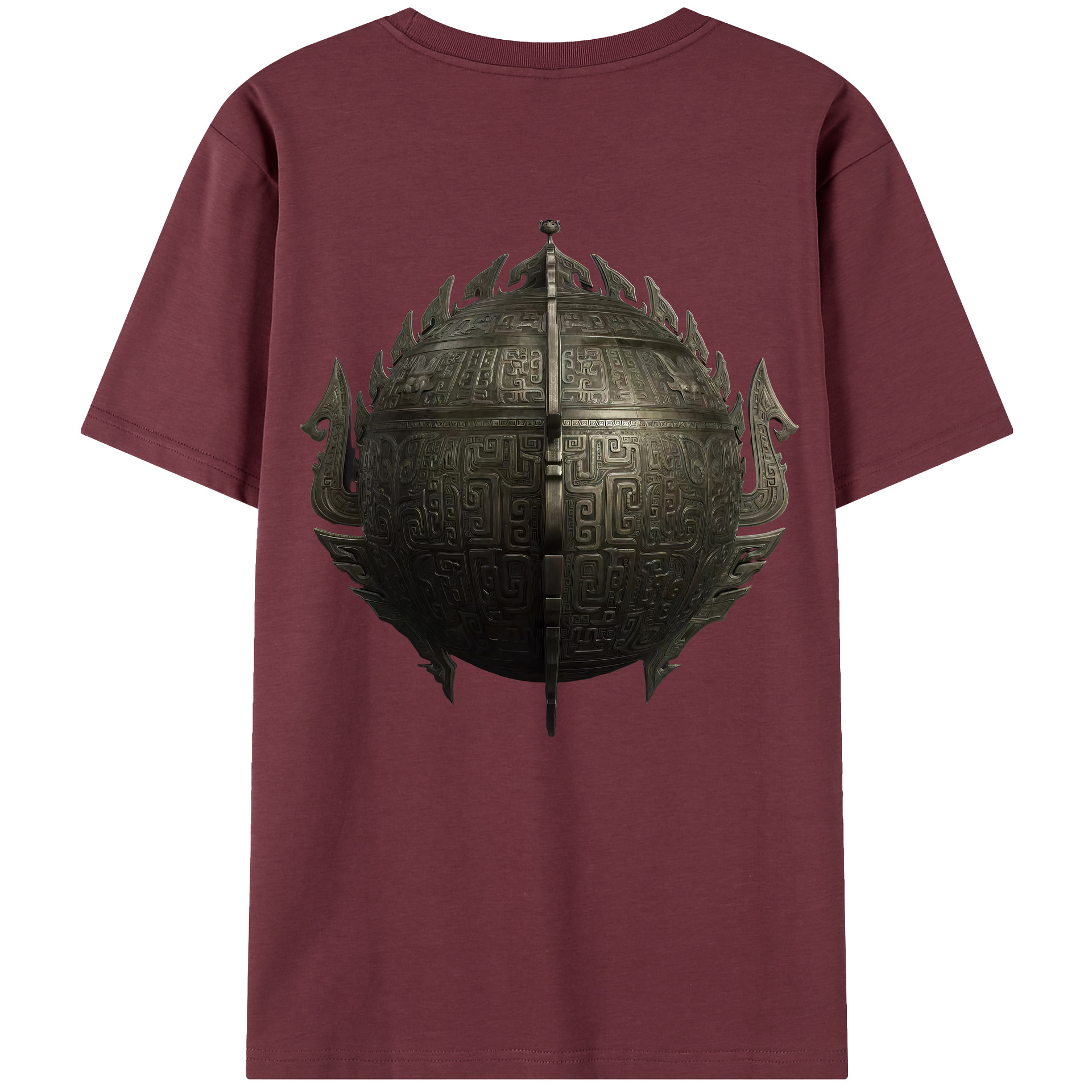 （画像用） Ne Zha 2 ナタ 魔童の大暴れ 綿100％半袖Tシャツ（背面プリント）